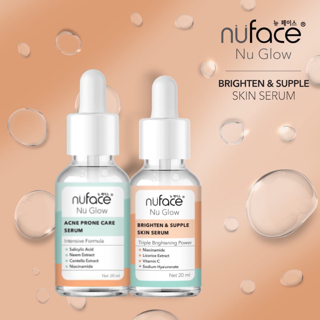 Jual NUFACE Nu Glow Face Serum 20 Ml BRIGHTEN & SUPPLE / ACNE PRONE ...