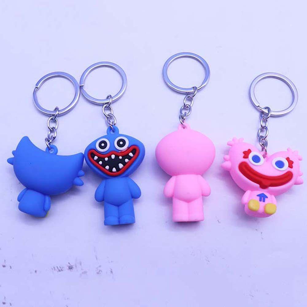 【 ELEGANT 】 Wuggy Gantungan Kunci Huggy Halloween Animasi Peripheral Anime Mainan Action Figure Wuggy Key Ring