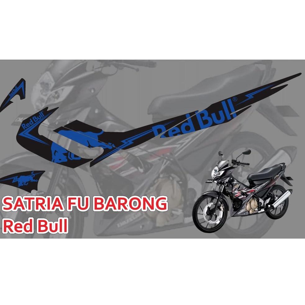 "Wkb31au22ᴳ" Stiker striping Suzuki Satria FU Barong RedBull
