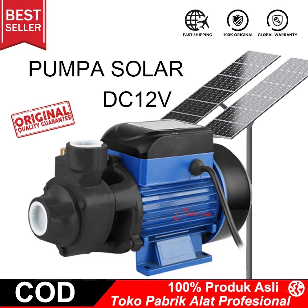 Pompa dorong solar panel surya pompa DC 12v 24v booster pump mesin pompa air tenaga matahari