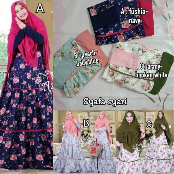 Gamis SYAFA SYARI Original by AZZAHRA