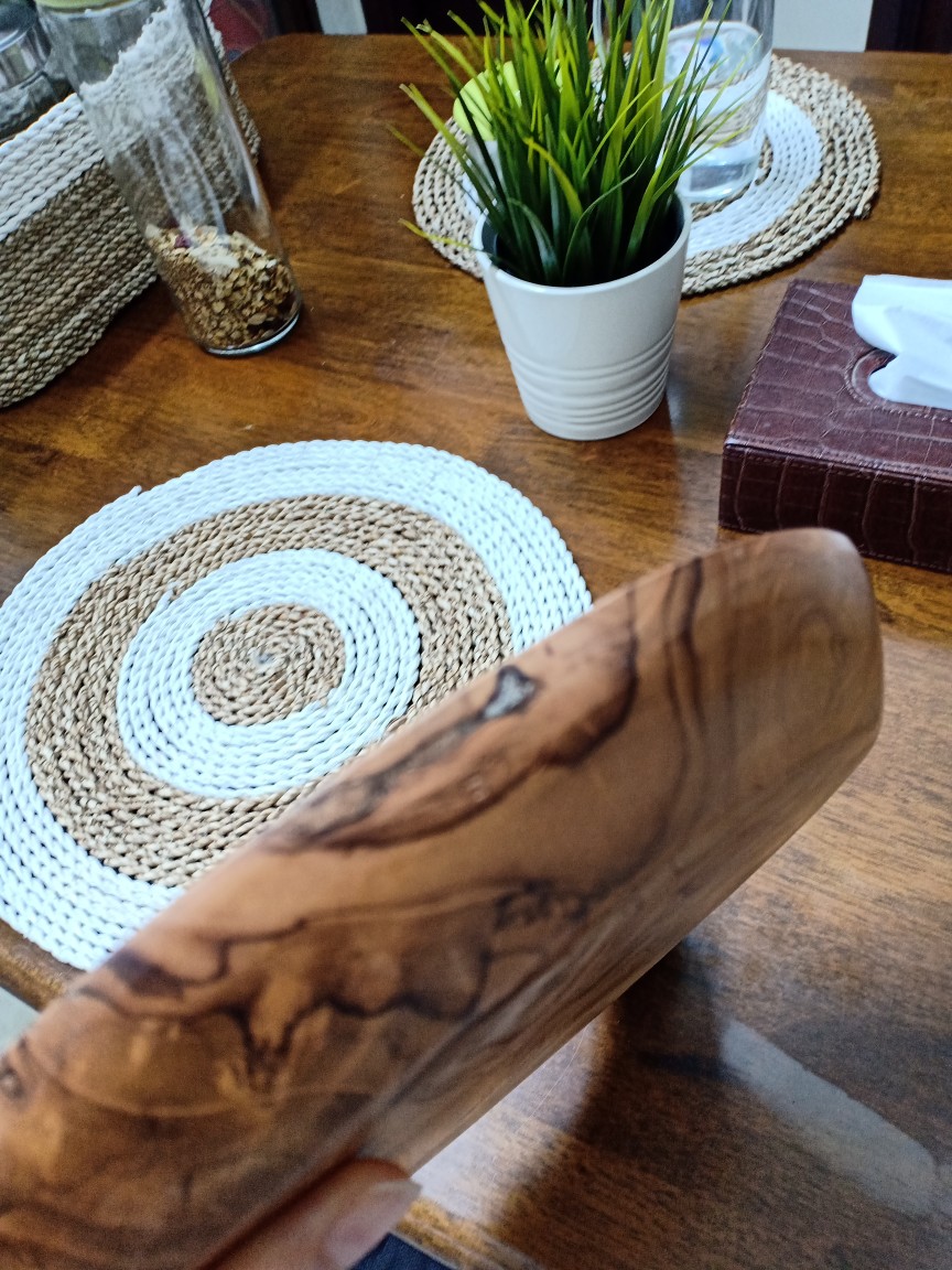 Nampan Pizza Bundar Dari Kayu Jati