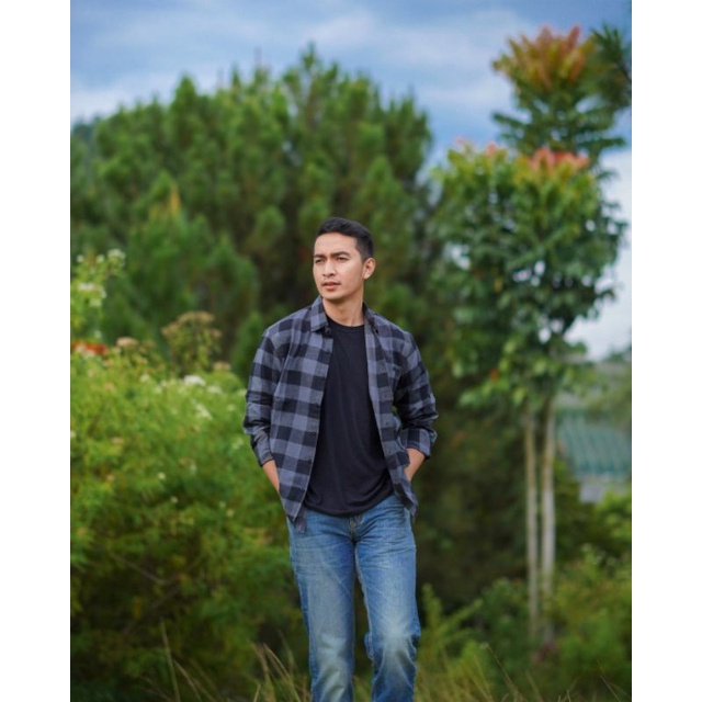 Kemeja Flanel Pria Kualitas Premium Lengan Panjang Unisex Kemeja Distro