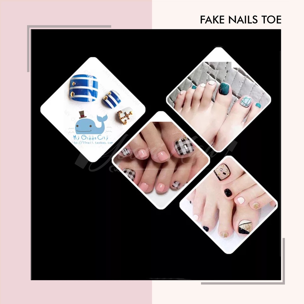 Fake nails toe 500pcs clear transparant cream natural 500 pcs kuku palsu kaki polos nail art