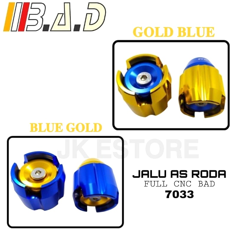 Jalu As Roda Depan / Belakang Twotone Jumbo Full Besi Universal Bisa Untuk Semua Motor