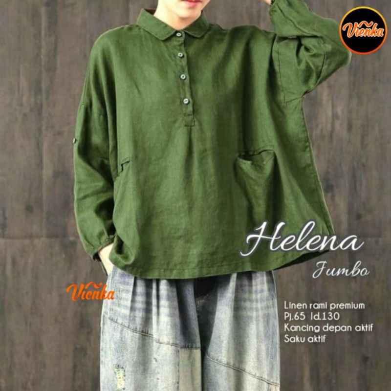 Helena blouse katun jumbo LD 130 XXXL