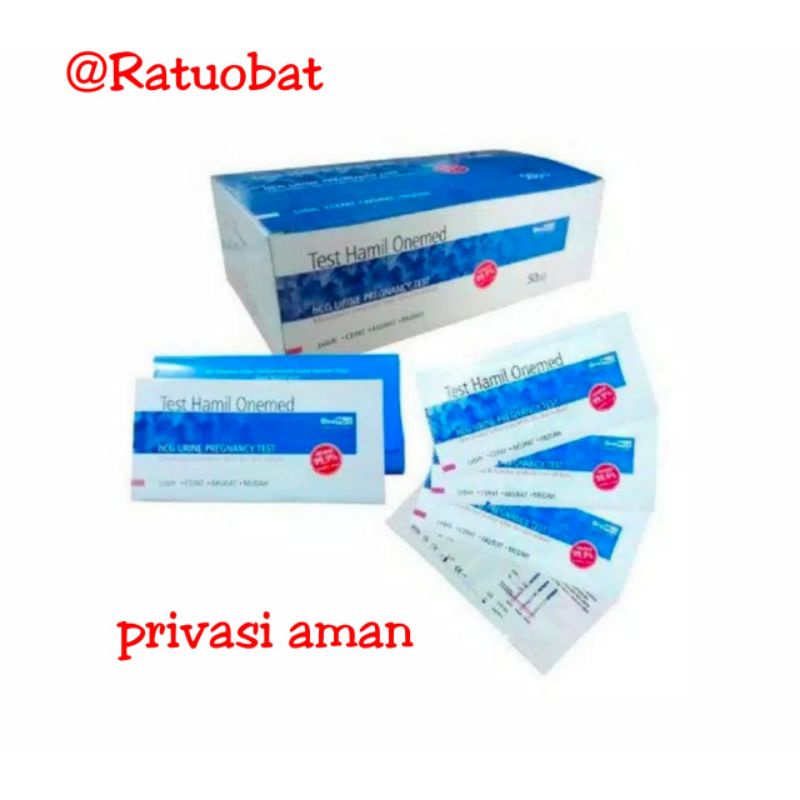 GROSIR Onemed Test kehamilan Perbox isi 50pcs /Testpack / Test pack / Tespek Murah /grosir tespek / Test kehamilan murah / Tes hamil / Tesfek / Testpek