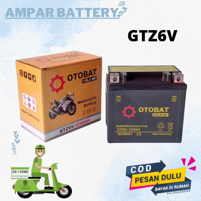 Jual Aki Motor Vario150, Cbr150, Pcx150, Vario125, GTZ6V Aki Kering