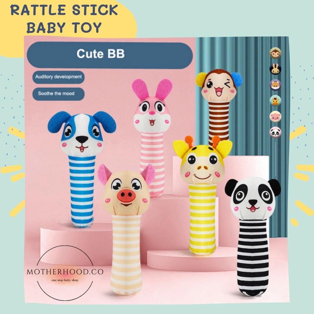 Mainan Bayi Rattle Stick / Rattle Stick Bayi / Baby Rattle Stick
