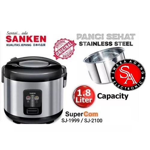 Jual Rice Cooker Stainless Steel Sanken Type SJ2500 (Khusus Medan