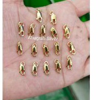 (COD)Kokot kalung dan gelang (per)warna Rose gold model udang kilau perak asli 925/Silver 925 lapisan emas kuning murni!!!