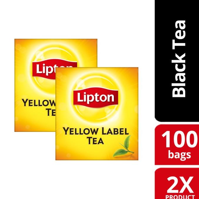 

[ COD ] Lipton Yellow Label Black Tea Bags Non-Enveloped 100s Twin Pack DISKON Kode 1186