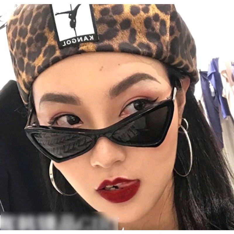Q548 - Kacamata Fashion Wanita Model Korea Ulzzang Retro Cat Eye Segitiga / Kacamata Retro / Kacamat
