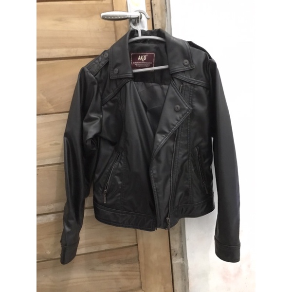 Jaket Kulit Sintetis AKO Jeans Original wanita