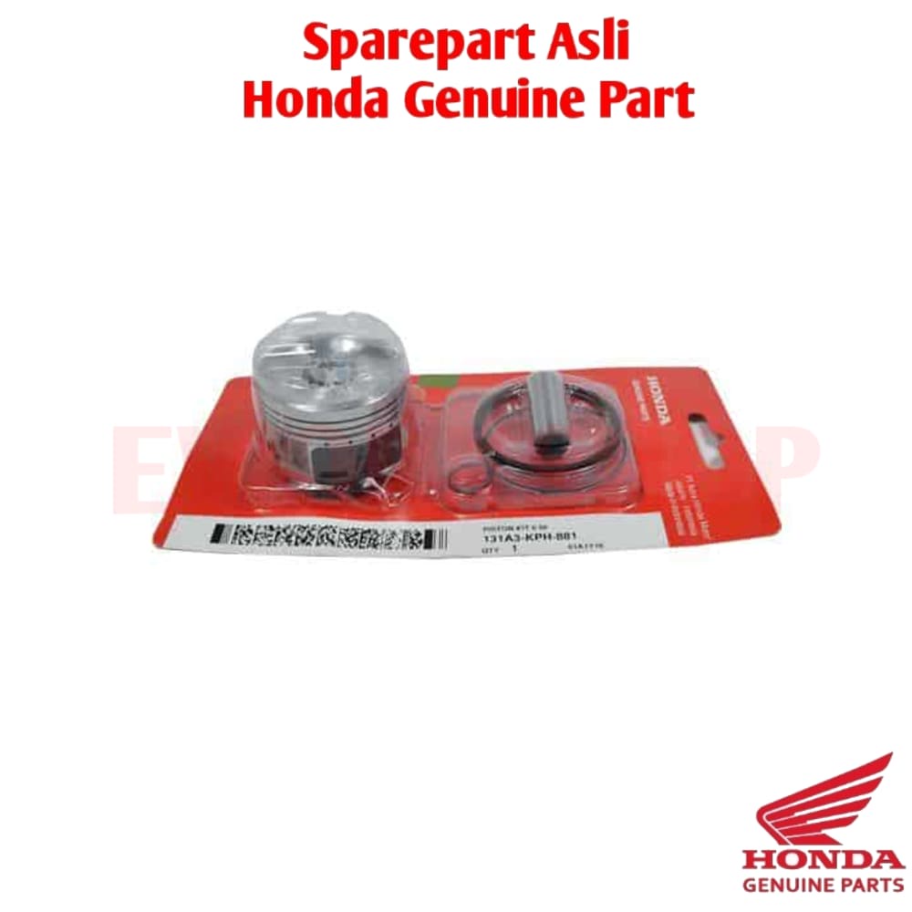 Piston Kit Seher Paket OS 0.50 - Karisma Supra X 125 Asli Honda 131A3KPH881