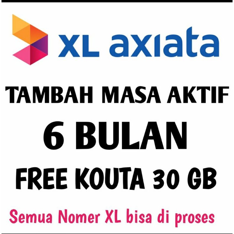PERPANJANG MASA AKTIF XL 6 BULAN