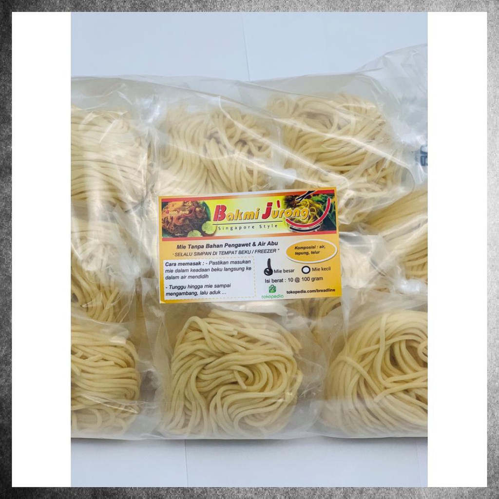 

BAKMI / MIE MENTAH BASAH TANPA BAHAN PENGAWET & AIR ABU | MIE BESAR