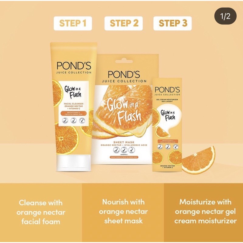 ponds juice collection orange nectar