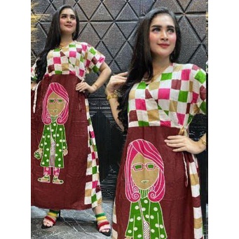 Dress gaun cibi tejo kotak busui