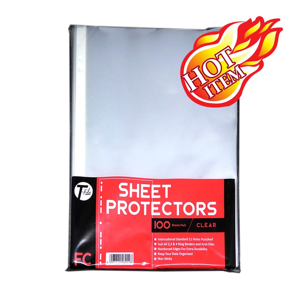 

Tokotab - Sheet Protector Folio Clear T-FILE Isi 100 lembar