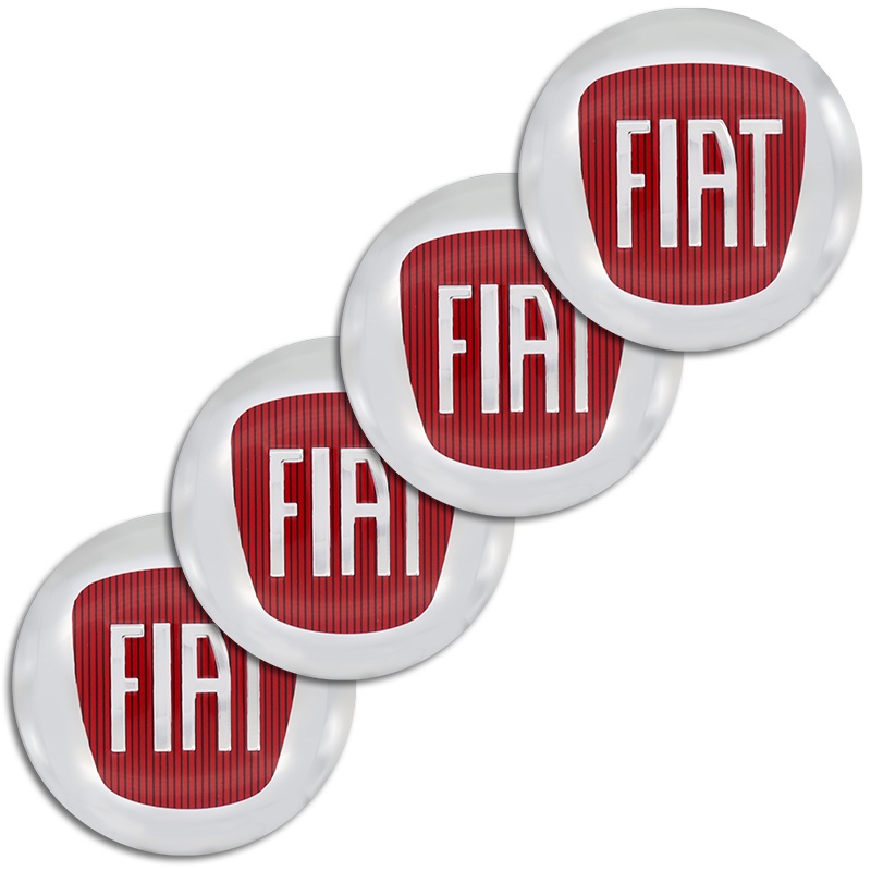 4pcs Sticker Emblem Dekorasi Velg Mobil Ukuran 56mm Untuk Fiat 500 124 125 Grande Punto Ducato