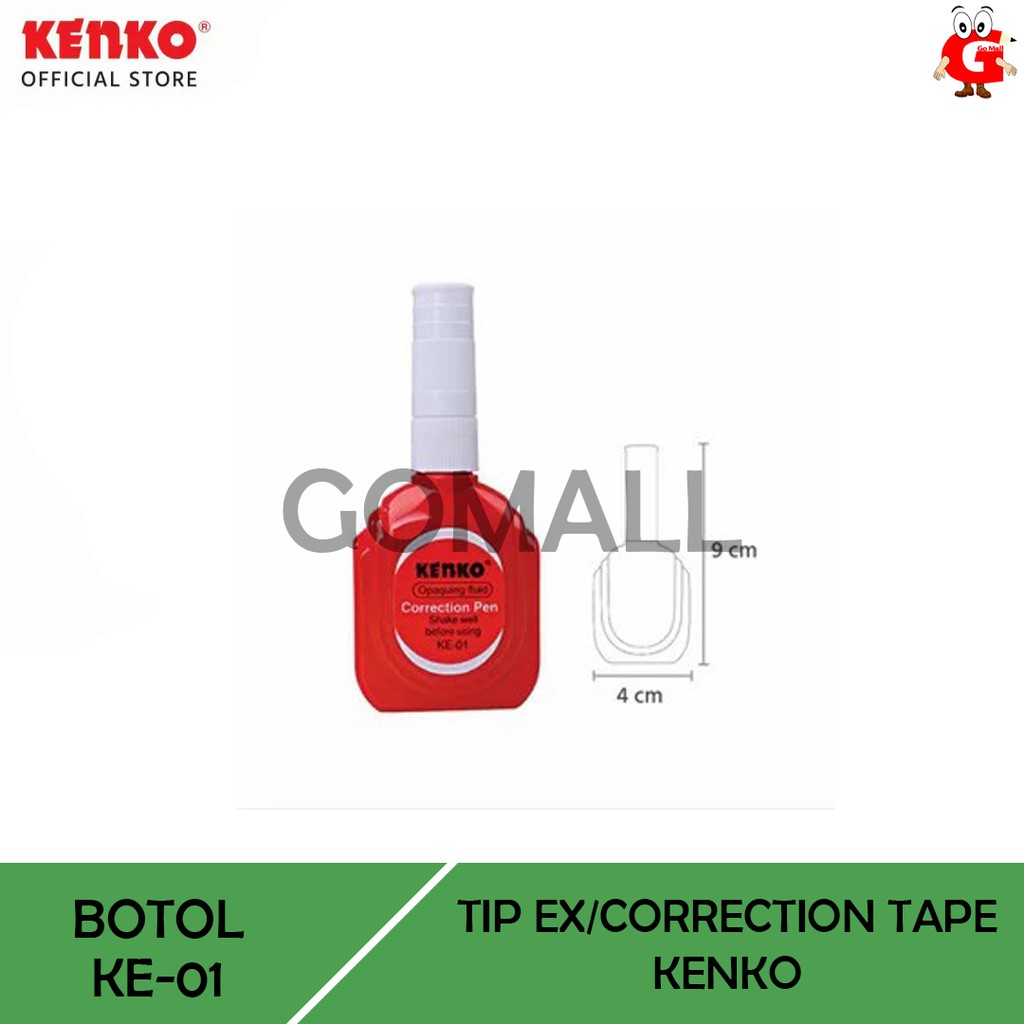 

CP kenko KE-01 / Correction Pen / tip ex kenko botol merah