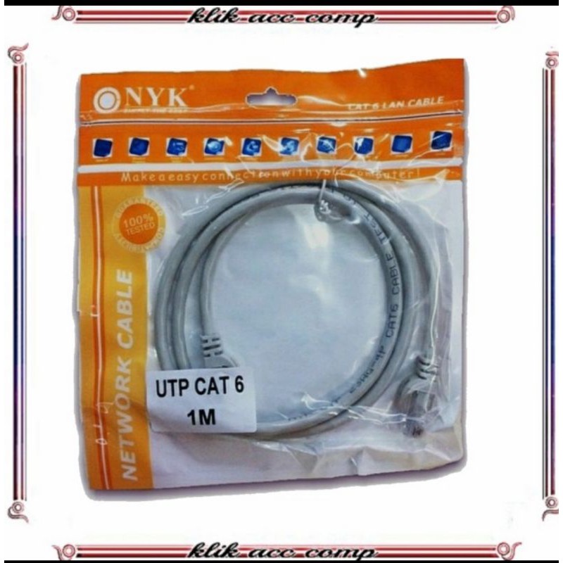 NYK Kabel lan 1.5 Meter cat 6 Internet Jaringan Cat6 UTP 1,5M