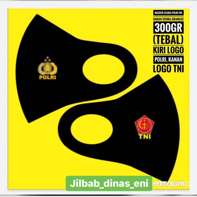 Masker scuba TNI POLRI terbaru
