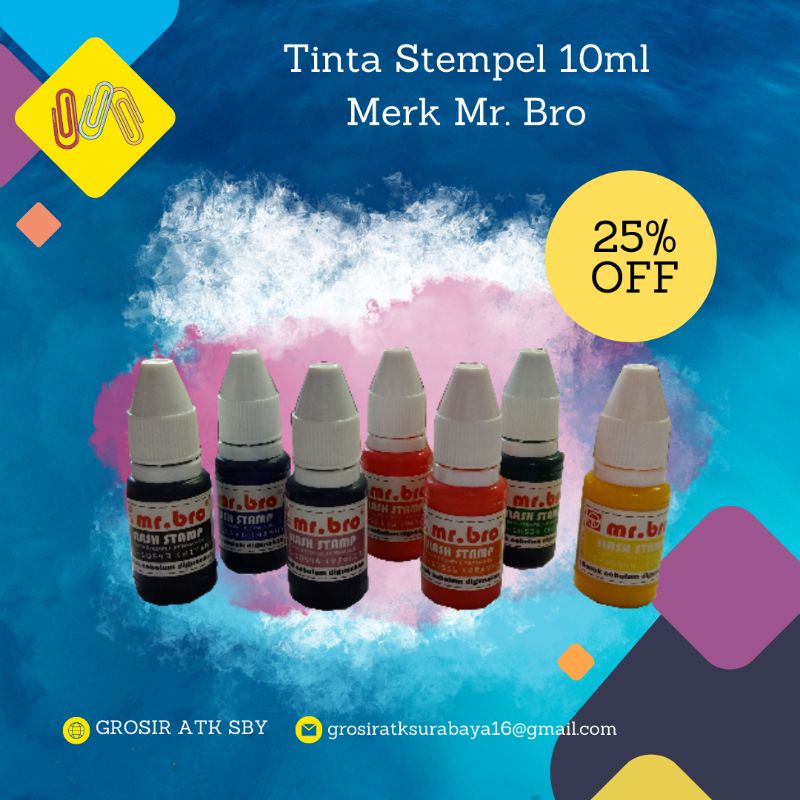 

Tinta Stempel Flash 10 ml Premium Cepat Kering