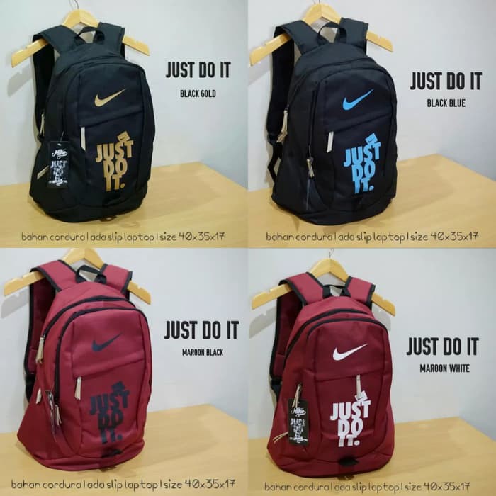 TAS NIKE JUST DO IT RANSEL SEKOLAH TAS ANAK RANSEL COWOK CEWEK - JDI PINK WHITE