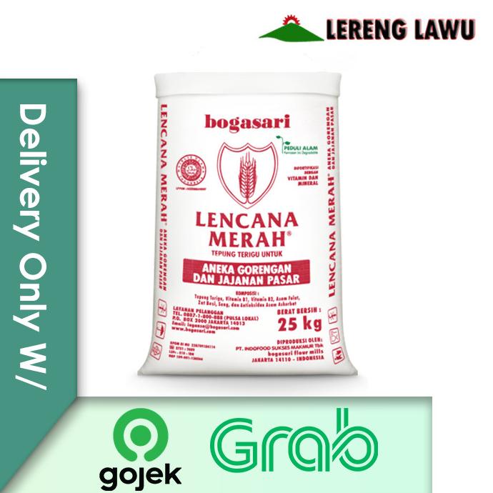 

Tepung Terigu Lencana Merah 25kg (zak) Delivery Only w/ Gojek/Grab