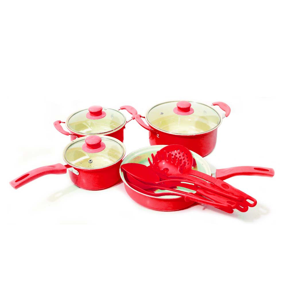 Panci Set 13 pcs  Marbel Non-Stick Multifungsi  cy - 13