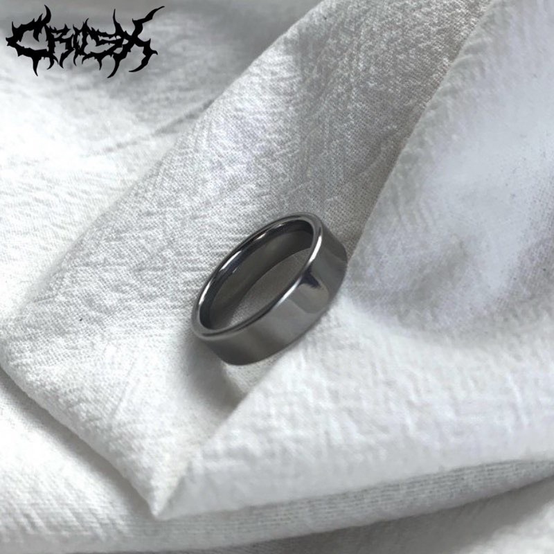 SILVER RING / CINCIN SILVER POLOS / CINCIN 4mm 6mm / COUPLE RING CINCIN COUPLE KOREAN STYLE RING CINCIN STYLE KOREA CINCIN AESTHETIC RING CINCIN TITANIUM CINCIN STAINLESS STEEL CINCIN PRIA CINCIN WANITA HIP HOP PUNK RETRO VINTAGE METAL RING