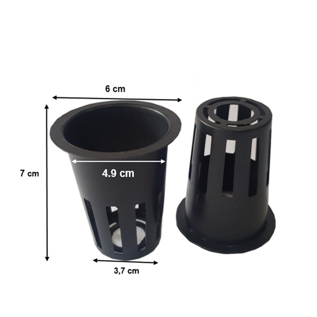 Netpot hitam 7 cm