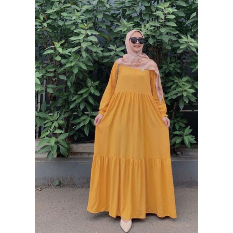 GAMIS WANITA DEWASA JUMBO///GAMIS BUSUI PREMIUM MOTIF POLOS BUSUI