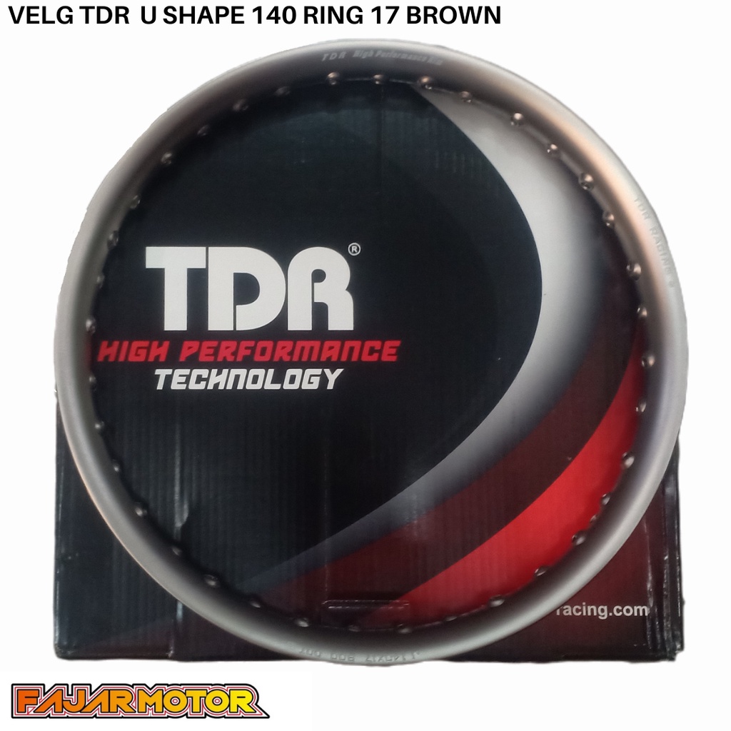 PROMO VELG TDR U SHAPE TITANIUM BROWN 140 PELEG VELEK RING 17 HOLE36