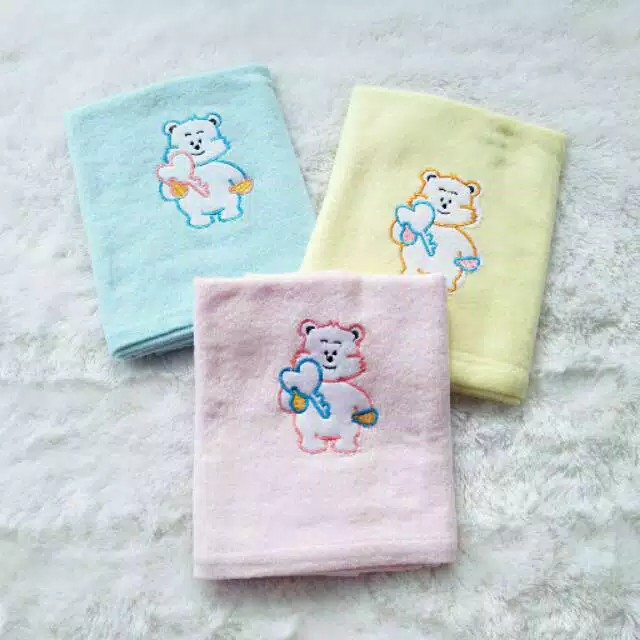 HANDUK BAYI LEMBUT UKURAN 60x110 IVORY HALUS - HANDUK MANDI ANAK