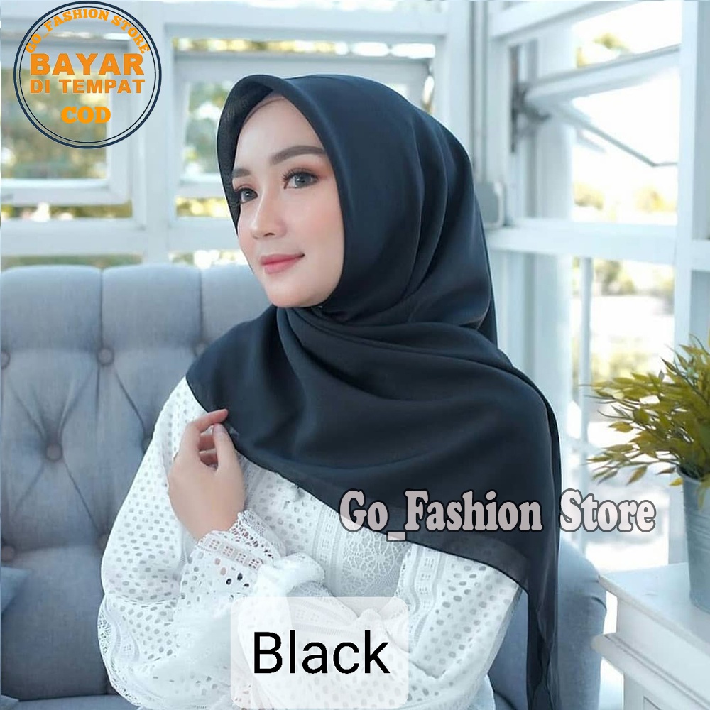 Hijab Segiempat Bella Square Polos / Kerudung Segi Empat Bella Square Polos / Bella polos / Jilbab S
