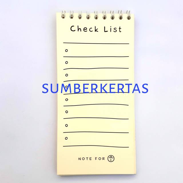 

CHECK LIST/NOTEBOOK CHECK LIST/NOTES/JOURNAL LIST/MURAH CATATAN BUKU SAKU HARIAN