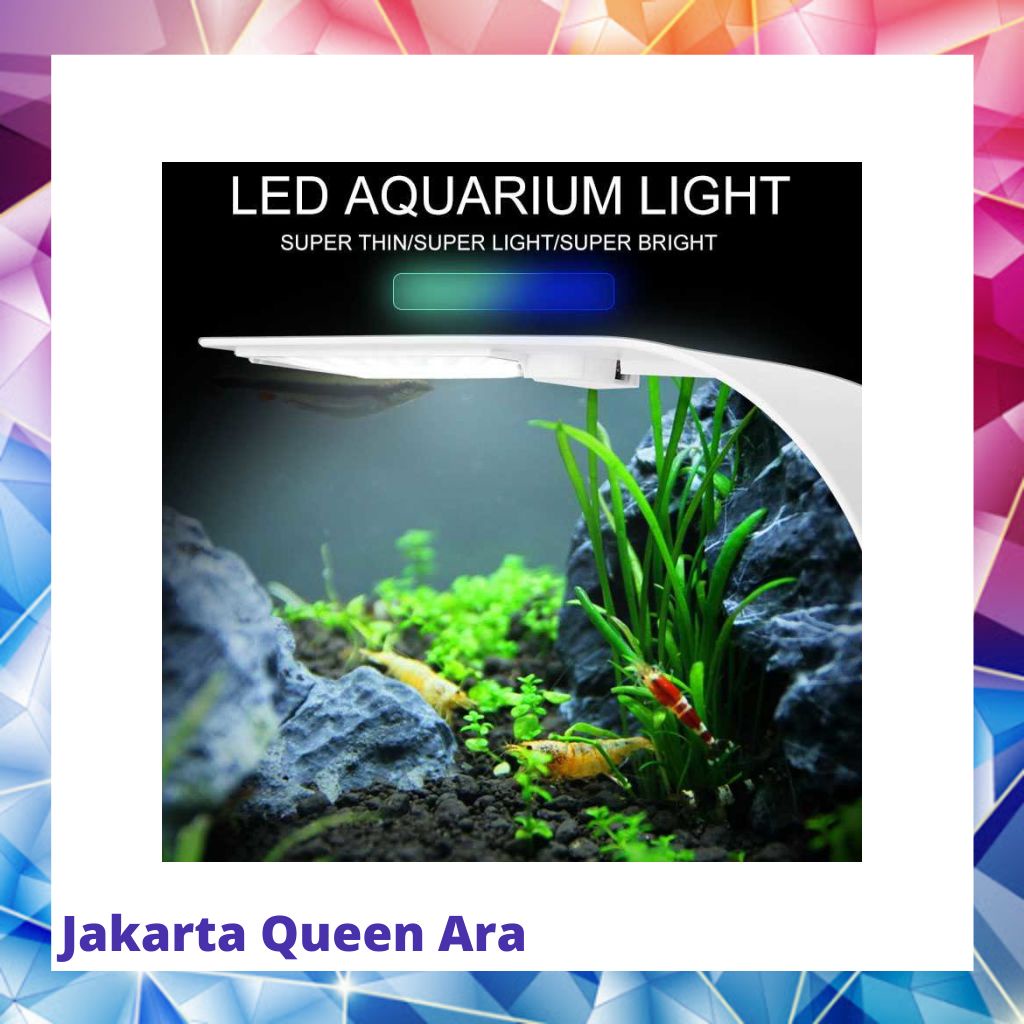 Virgo Lampu Aquarium LED Light Super Slim Clip On 10W - X