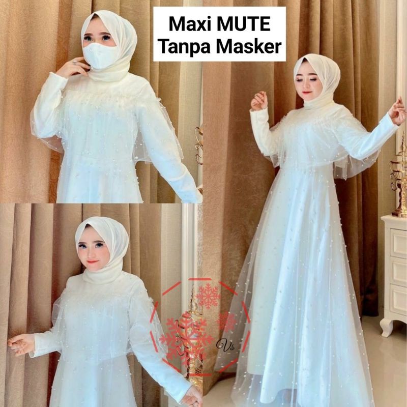 XVC - Maxi Dress Mute / Maxi Wanita Hijab Cantik / Maxi Terbaru / Maxi Busana Muslim / Best Seller-5