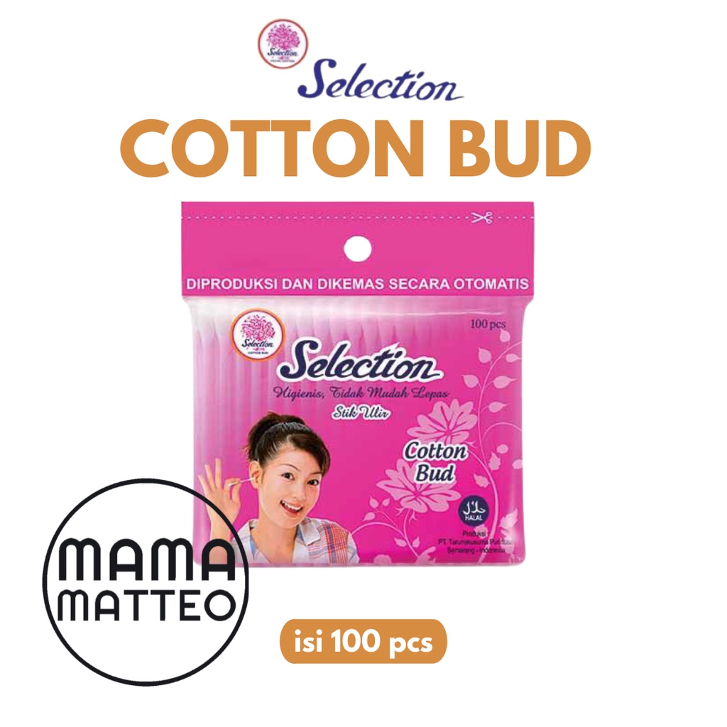 Cotton Bud Selection Cottonbud Kapas Korek Kuping baby / bayi dewasa cottonbuds cotton buds 100pcs / BANDUNG