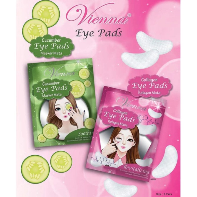 ☀️cahaya☀️vienna cucumber eye pads masker mata