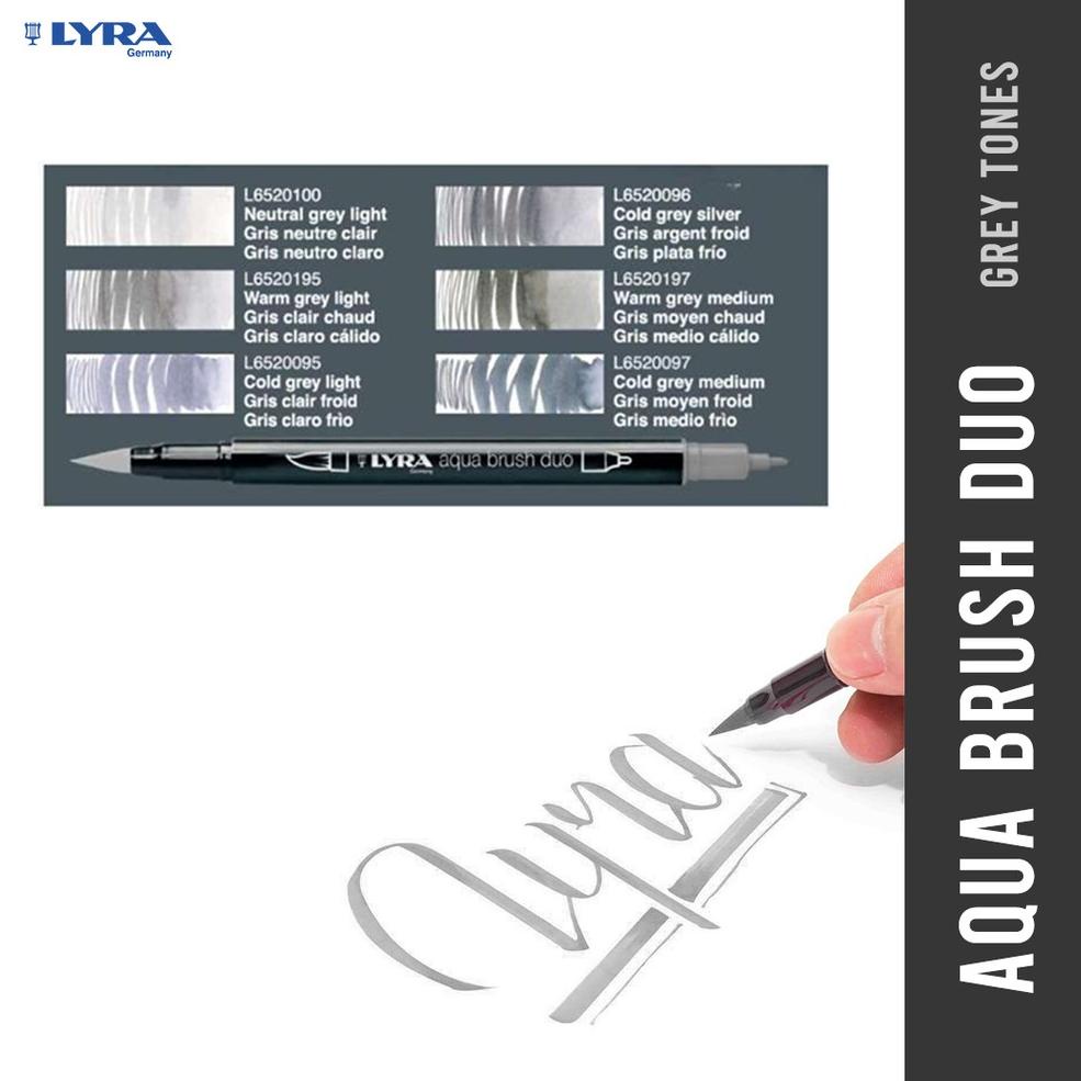 

[KODE PRODUK CALNL4554] [BMS Surabaya] LYRA Brush Pen / Aqua Brush Duo Set 6