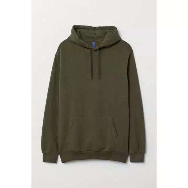 HOODIE H&M / SWEATER HOODIE BASIC HNM / SWEATER HOODIE H&M POLOS PRIA WANITA UNISEX / JAKET H&M-Hijau Army