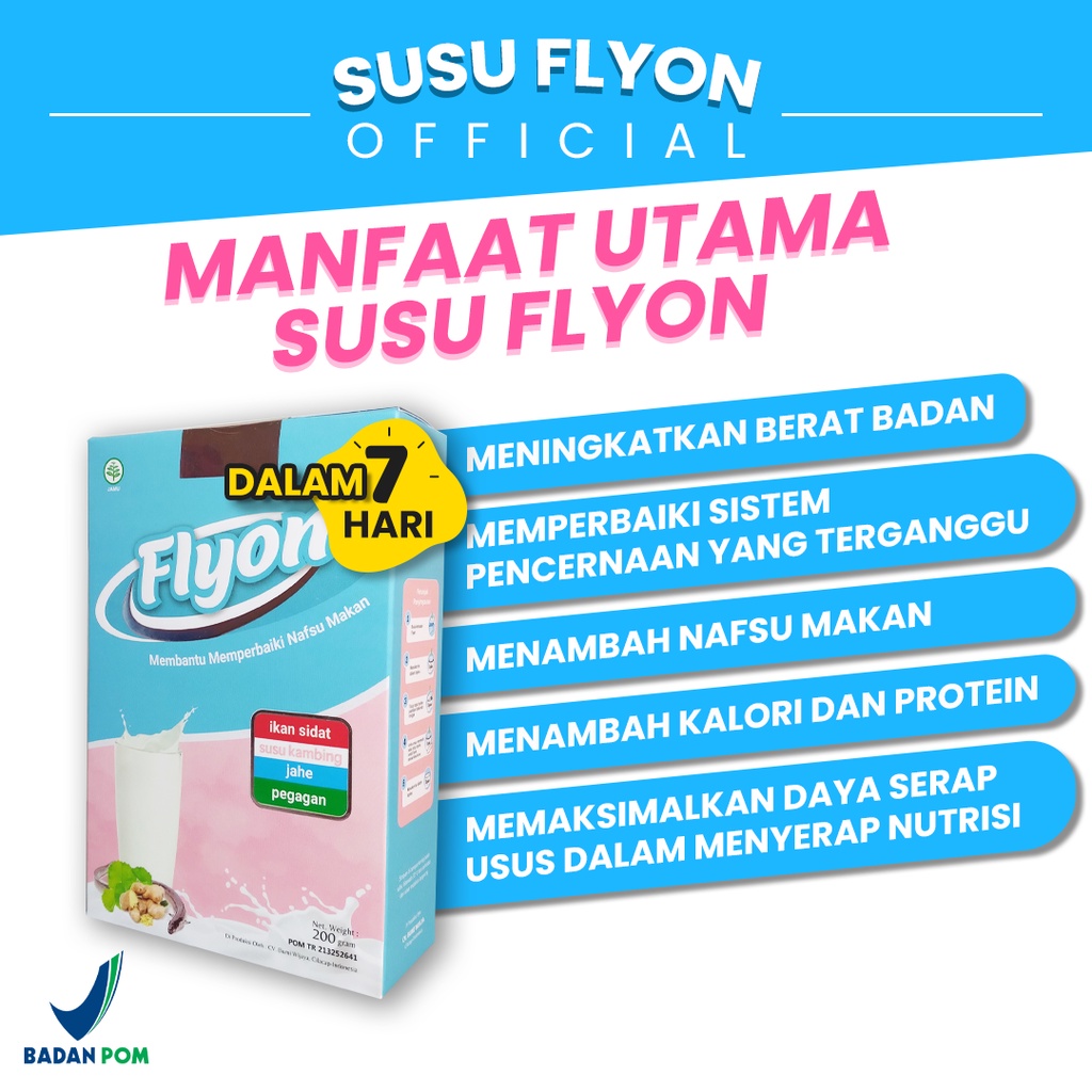 Susu Flyon Original Susu Penggemuk Badan Penambah Berat Badan Original-1