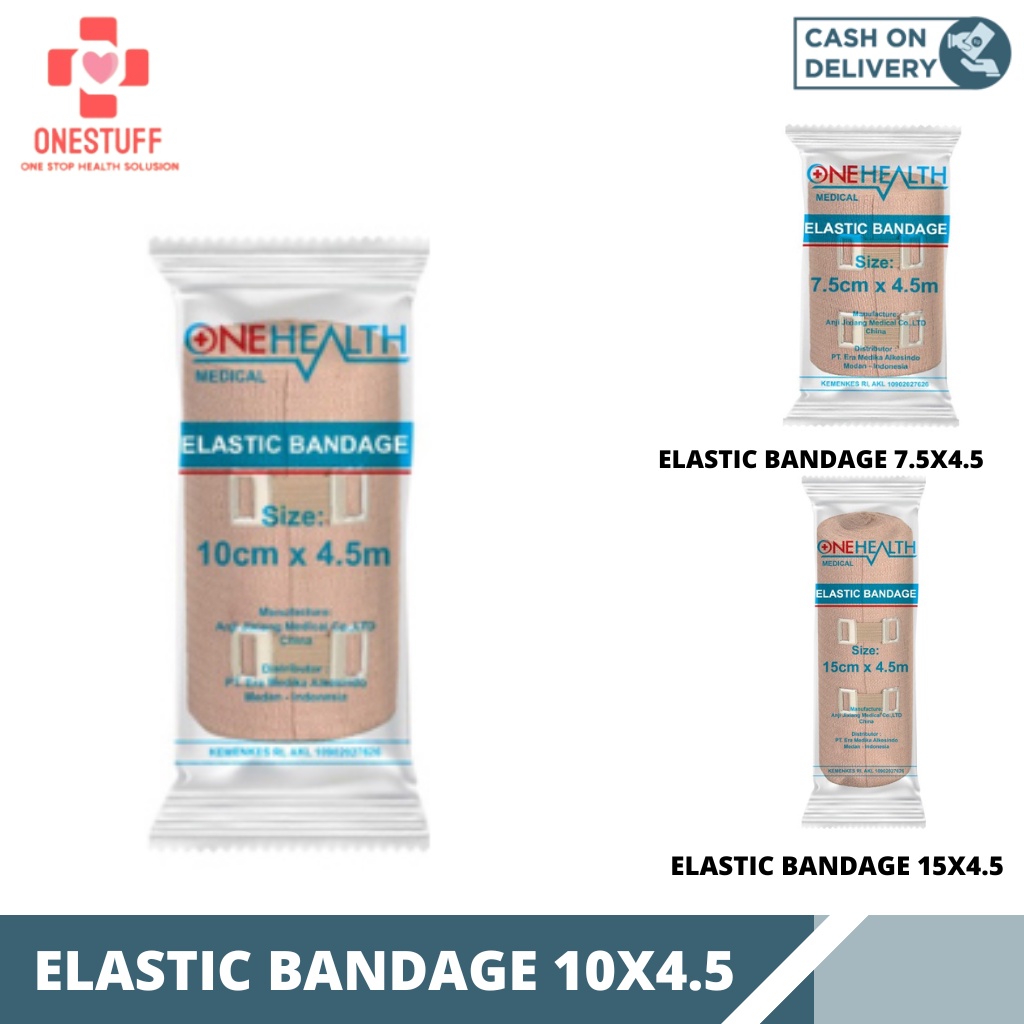 Perban Gulung Elastic Elastis Bandage Medicrape Medis Engkel Kaki 10cm X 4.5M