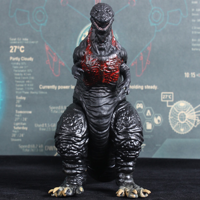 Mainan Action Figure Model Anime Godzilla Burning Godzilla Ukuran 17CM Sendi Bergerak