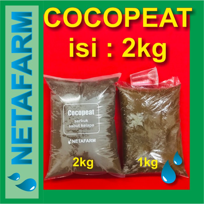 Media Tanam - COCOPEAT serbuk halus serat serabut kelapa isi 2 kg