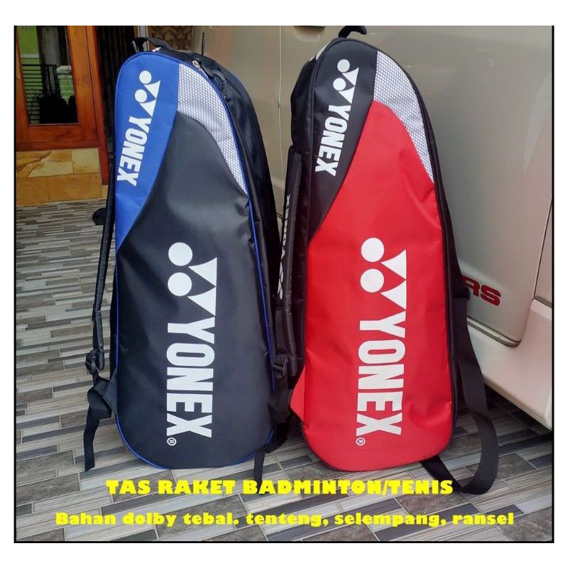 Tas Badminton Raket Ransel  Bulutangkis 3 Resleting